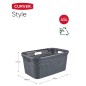 Curver Cesto para roupa Style 45L antracite