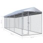 Canil de exterior com telhado 760x190x225 cm