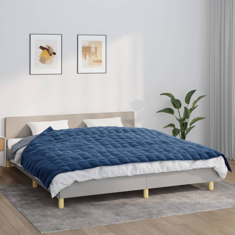 Manta pesada 7 kg 155x220 cm tecido azul-Cobertores-Home Retail