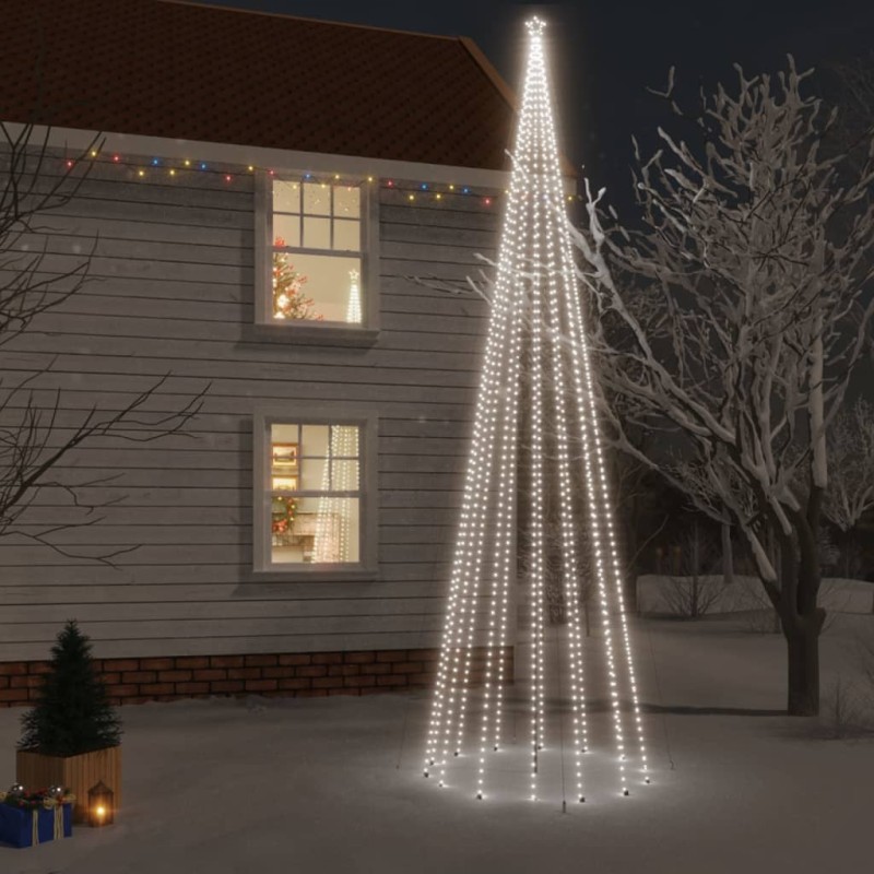 Árvore de Natal com espigão 1134 luzes LED 800 cm branco frio-Árvores de Natal-Home Retail