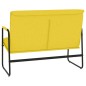 Banco 100x64x80 cm tecido amarelo-claro