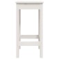 Bancos de bar 2 pcs 40x40x78 cm madeira de pinho maciça branco