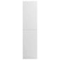 Roupeiro 100x50x200 cm contraplacado branco brilhante