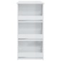 Mesa de bar c/ prateleiras 102x50x103,5 cm branco brilhante