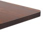 Mesa bistrô 50x50 cm MDF castanho-escuro