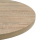 Mesa bistrô MDF e aço redonda 60x75 cm cor de carvalho