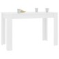 Mesa de jantar 120x60x76 cm derivados de madeira branco