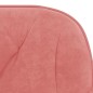 Cadeiras de jantar giratórias 2 pcs veludo rosa