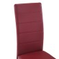 Cadeiras de jantar cantilever 2 pcs couro artificial vermelho