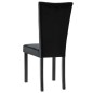 Cadeiras de jantar 2 pcs veludo preto