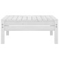 5 pcs conjunto lounge de jardim pinho maciço branco