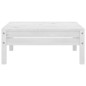 3 pcs conjunto lounge de jardim pinho maciço branco