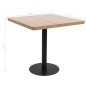 Mesa bistrô 80x80 cm MDF castanho-claro