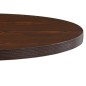 Mesa bistrô 80 cm MDF castanho-escuro