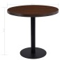 Mesa bistrô 80 cm MDF castanho-escuro