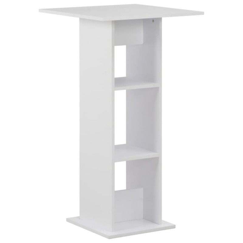 Mesa de bar 60x60x110 cm branco-Mesas de cozinha e de sala de jantar-Home Retail