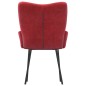 Cadeiras de jantar 2 pcs veludo vermelho tinto