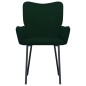 Cadeiras de jantar 2 pcs veludo verde-escuro