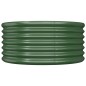 Vaso/floreira de jardim aço revestido a pó 80x80x36 cm verde