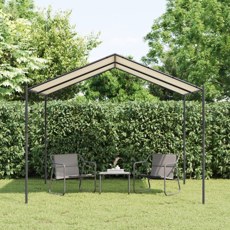 Tenda com toldo 3x3 m aço e tecido bege-Toldos e gazebos-Home Retail