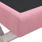 Banco de arrumação 110x45x49 cm veludo rosa