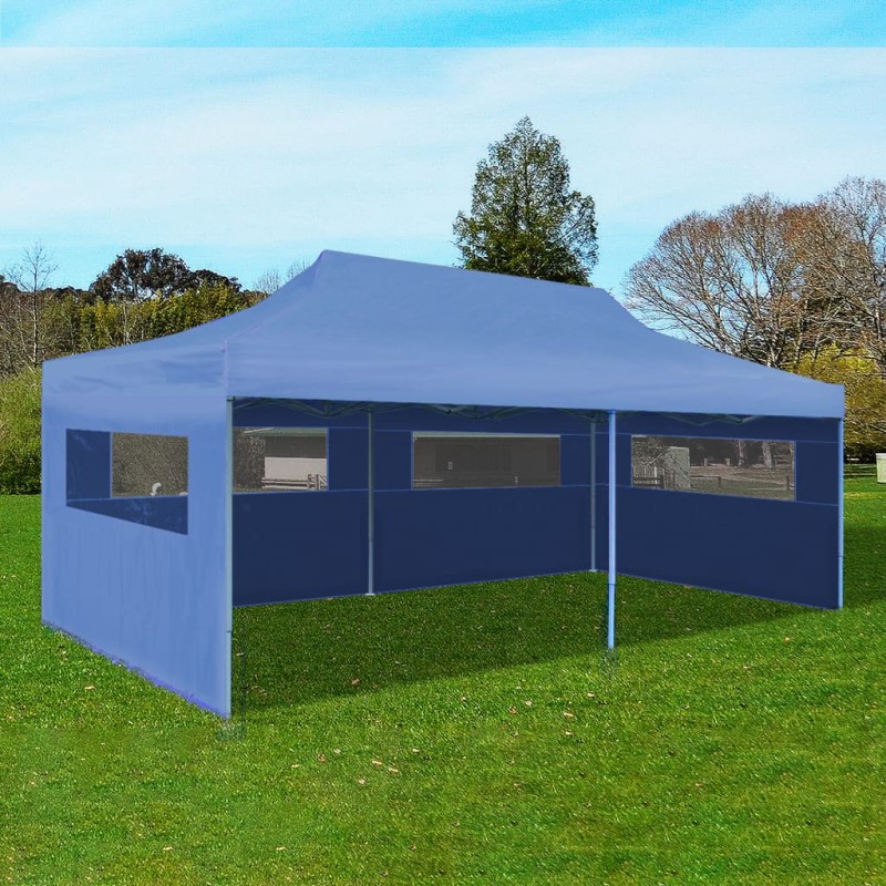 Tenda pop-up dobrável 3 x 6 m azul-Toldos e gazebos-Home Retail