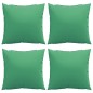 Almofadas decorativas 4 pcs 60x60 cm tecido verde