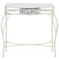 Mesa de apoio estilo francês 82x39x76 cm metal branco