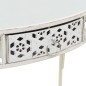 Mesa de apoio estilo francês 82x39x76 cm metal branco