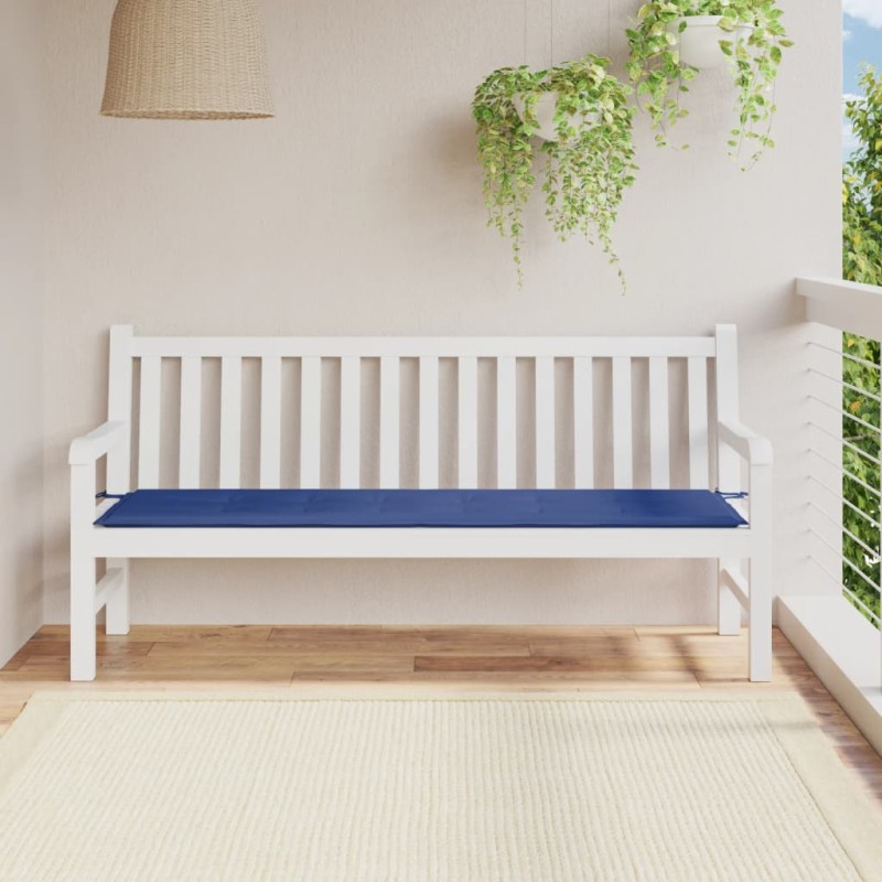 Almofadão p/ banco de jardim 180x50x3cm tecido oxford azul real-Almofadas para poltronas e sofás-Home Retail