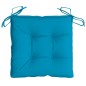 Almofadões de cadeira 4 pcs 50x50x7 cm tecido oxford azul-claro