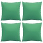 Almofadas decorativas 4 pcs 50x50 cm tecido verde