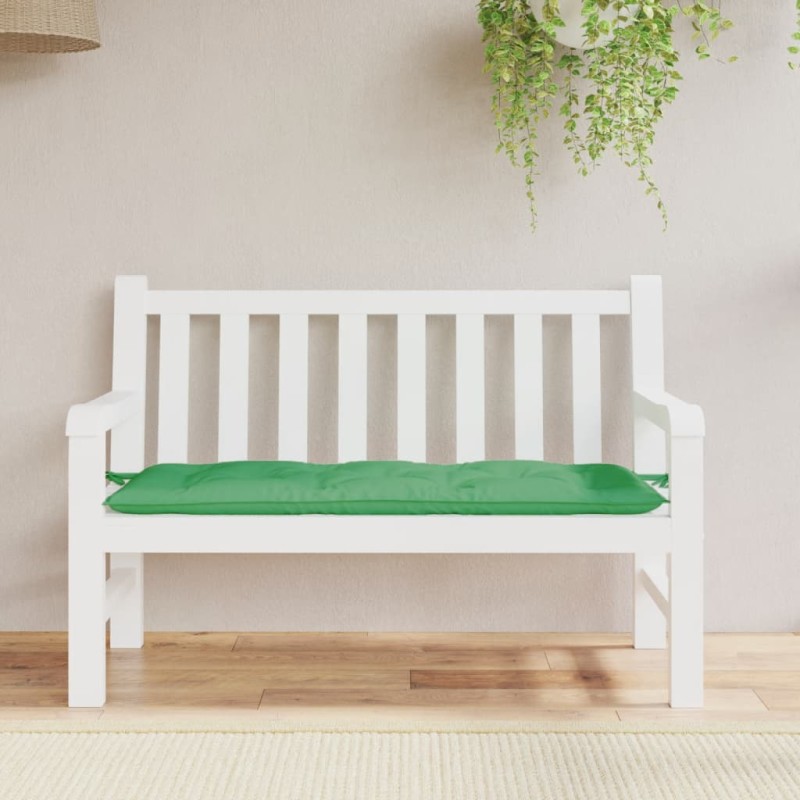 Almofadão p/ banco de jardim 120x50x7 cm tecido oxford verde-Almofadas para poltronas e sofás-Home Retail