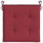 Almofadões p/ cadeiras jardim 6pcs tecido oxford vermelho tinto