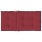 Almofadões lombares cadeiras jardim 2pcs oxford vermelho tinto