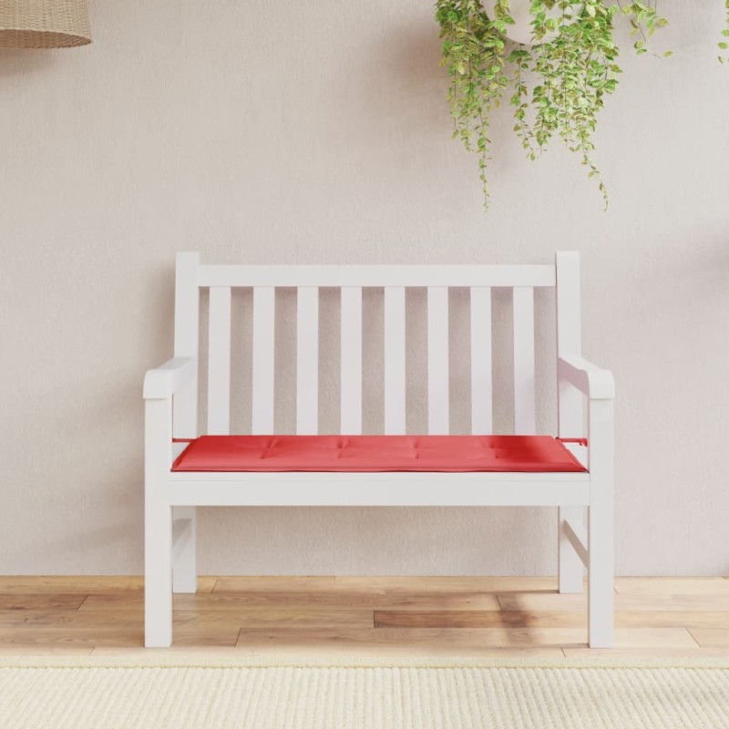 Almofadão p/ banco de jardim 120x50x3cm tecido oxford vermelho-Almofadas para poltronas e sofás-Home Retail