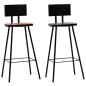 Conjunto de bar 3 pcs madeira recuperada maciça multicor