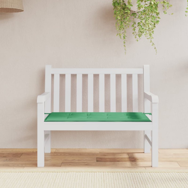 Almofadão p/ banco de jardim 120x50x3cm tecido oxford verde-Almofadas para poltronas e sofás-Home Retail