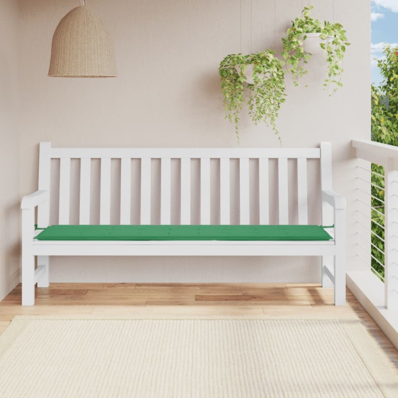 Almofadão p/ banco de jardim 200x50x3 cm tecido verde-Almofadas para poltronas e sofás-Home Retail