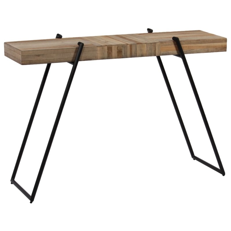 Mesa consola teca reciclada 120x35x81 cm-Mesas de apoio-Home Retail