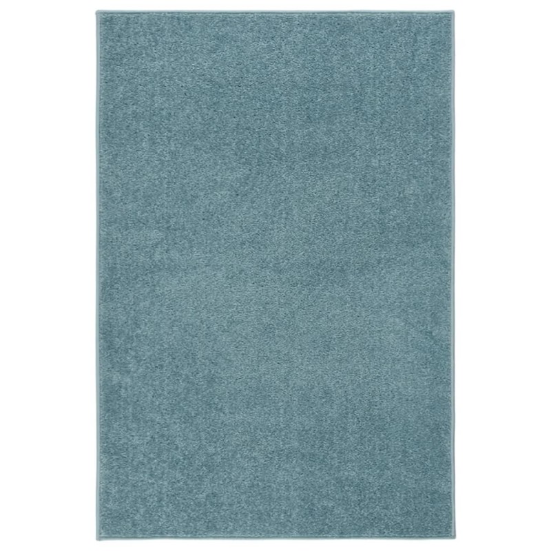 Tapete de pelo curto 160x230 cm azul-Tapetes-Home Retail