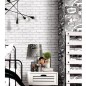 Noordwand Wallpaper Urban Friends & Coffee Stripes cinza e branco