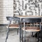 Noordwand Wallpaper Urban Friends & Coffee Stripes cinza e branco