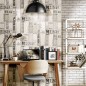 Noordwand Wallpaper Urban Friends & Coffee Stripes cinza e branco