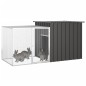 Gaiola p/ coelhos 200x91x100 cm aço galvanizado antracite