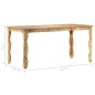 Mesa de jantar 160x80x76 cm madeira recuperada maciça