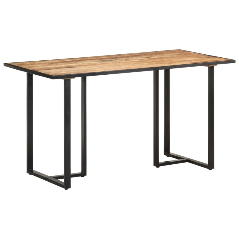 Mesa de jantar 140 cm madeira de mangueira áspera-Mesas de cozinha e de sala de jantar-Home Retail