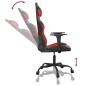 Cadeira gaming couro artificial preto e vermelho