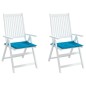 Almofadões p/ cadeiras de jardim 2 pcs tecido oxford azul