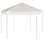 Tenda festas pop-up hexagonal 6 paredes 3,6x3,1 m branco creme